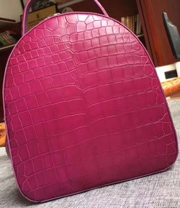100% Genuine Crocodile Belly Leather Skin Back-Packs - Fine Quality Luxury Accessories