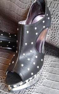 Women’s Sexy Rhinestone Hollow-cut Platform Heels – Ailime Designs