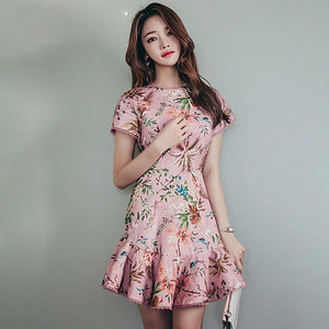 Women's Sassy Floral Print Design Dresses - Ailime Designs