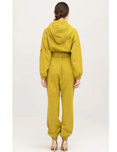 Load image into Gallery viewer, Women&#39;s Yellow Hood Design Long Sleeve Jumpsuits