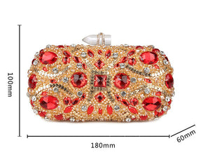 Women's Dressy Crystal Design Handmade Evening Bags - Ailime Designs