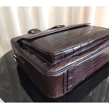 Load image into Gallery viewer, 100% Genuine Crocodile Leather Skin Men Briefcase Bags - Ailime Designs