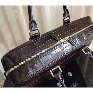 100% Genuine Crocodile Leather Skin Men Briefcase Bags - Ailime Designs