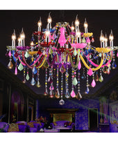 Load image into Gallery viewer, Modern Multi Color Shade Chandelier Light Fixture