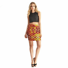 Load image into Gallery viewer, Women&#39;s Sexy High Waist 3D Geometric Printed Skirts w/ Apples Motifs - Ailime Designs