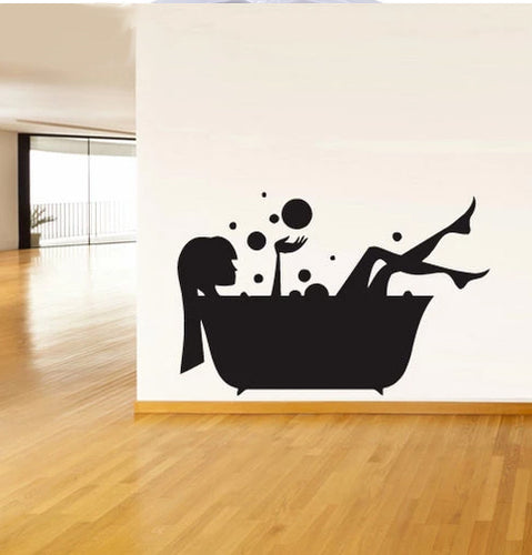 Bubble Bath Profile Wall Art Decals - Ailime Designs - Ailime Designs