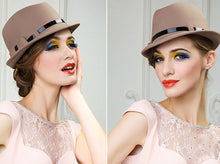 Load image into Gallery viewer, 100% Australia Wool Fedora Hats For Women - Ailime Designs - Ailime Designs