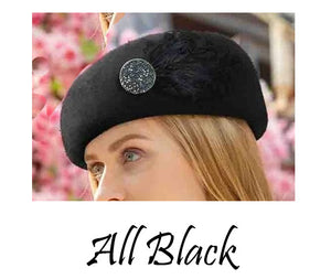 French Style Women's Wool Beret Hats - Ailime Designs - Ailime Designs