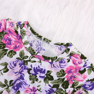 Toddler Girls Adorable Floral Tulle Design Dresses - Ailime Designs - Ailime Designs