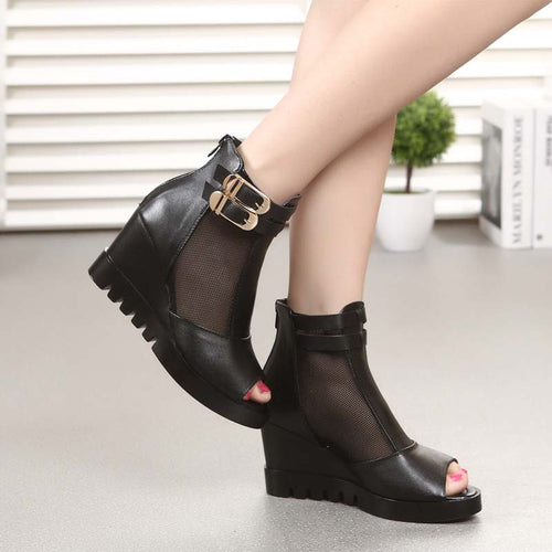 Women's Mesh Shoe Boot Design - Ailime Designs