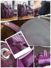 Load image into Gallery viewer, 100% Genuine Pink Crocodile Leather Skin Backpacks - Ailime Designs