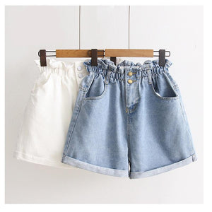 Plus Size Beauties High Waist Jean Shorts - Ailime Designs