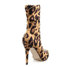 Load image into Gallery viewer, Women&#39;s Sexy Leopard Print Design Ankle Boots