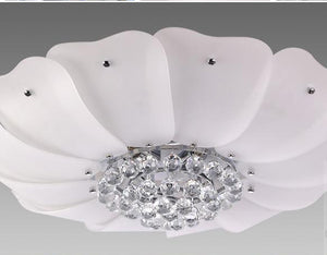 Lotus Flower Design Crystal Ceiling Light Fixture