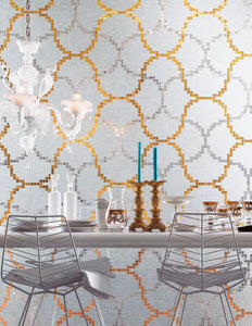 Lovely Geometric Multi Color Mosaic Tile Art Design