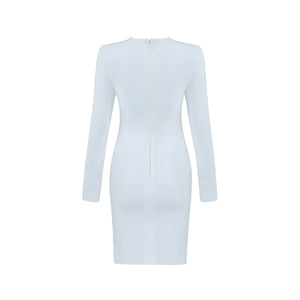 Women's Sexy White Design Hollow-cut Panel Dresses - Ailime Designs