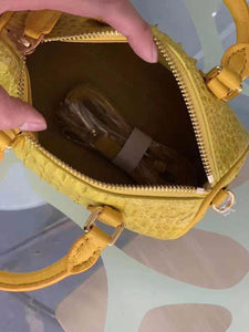 100% Genuine Yellow Crocodile Leather Skin Handbags - Ailime Designs
