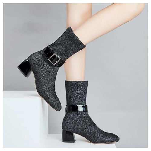 Women's Stretch Fit Design Ankle Boots