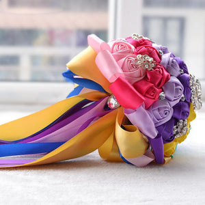 Unique Design Elegant Silk Satin Bouquet Flowers