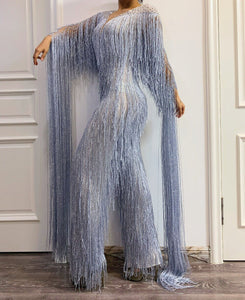 Women's Stage Performance Fringe Jumpsuit Costume – Entertainment Industry
