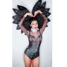 Load image into Gallery viewer, Women&#39;s Stage Performance 2 Bodysuit &amp; Head Piece Costume Set – Entertainment Industry