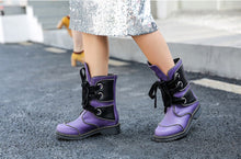 Load image into Gallery viewer, Women&#39;s Genuine Leather Skin Rivet Design Ankle Boots