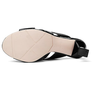 Women's Cross-strap Design Slip-in Mules - Ailime Designs