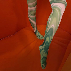 Cool Swirl Design Stretch Tights For Women – Ailime Designs