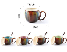 Load image into Gallery viewer, Colorful Hand-painted Pottery Sculptured Drinking Cups