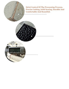 Pin-wheel Design Oval Leather Skin Area Rugs