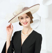 Load image into Gallery viewer, Champagne Two-Toned Women&#39;s Stylish Hats - Ailime Designs