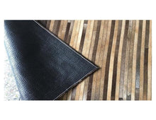 Load image into Gallery viewer, Wood Grain Genuine Leather Skin Decorative Floor Rug Coverings