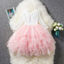 Load image into Gallery viewer, Children&#39;s Layered Tulle Lace Design Dresses - Ailime Designs - Ailime Designs