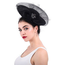 Load image into Gallery viewer, Faux Sinamay Style Women&#39;s Saucer Design Hats - Ailime Designs
