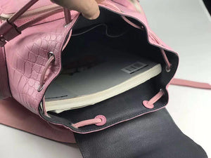 100% Genuine Pink Crocodile Leather Skin Backpacks - Ailime Designs