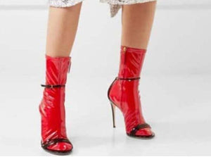 Women's Transparent Design Ankle Boots