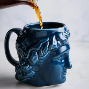 Ancient Greece Apollo David Head Design Coffee Mugs - Ailime Designs