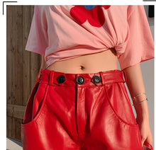 Load image into Gallery viewer, Women Sassy Genuine Leather Shorts – Street wear Fashions