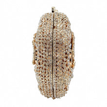 Load image into Gallery viewer, Glass Inlay Rose Bud Crystal Design Evening bags - Ailime Designs
