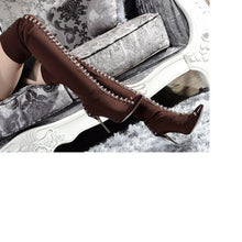 Load image into Gallery viewer, Women&#39;s Sexy Rhinestone Thigh High Boots