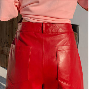 Women Sassy Genuine Leather Shorts – Street wear Fashions