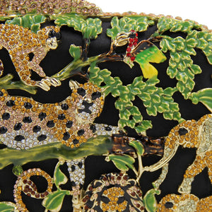 Elegant Safari Print Design Crystal Evening Bags - Ailime Designs