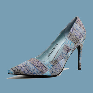 Women's Business Casual Style Printed Pumps - Ailime Designs