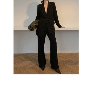 Cool Unique Women's Black Design Blazers – Ailime Designs