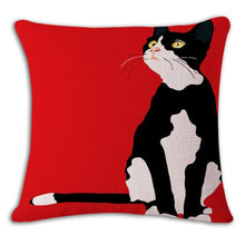 Load image into Gallery viewer, Cat Design Throw Pillowcases