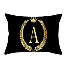 Load image into Gallery viewer, Empire Gold Letter&amp; Reef Design Throw Pillows
