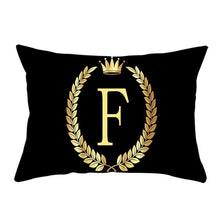 Load image into Gallery viewer, Empire Gold Letter&amp; Reef Design Throw Pillows