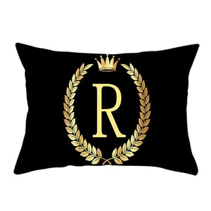 Empire Gold Letter& Reef Design Throw Pillows