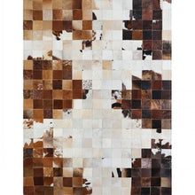 Load image into Gallery viewer, Beautiful Enhanced Handmade Block Print Design Genuine Leather Area Rugs