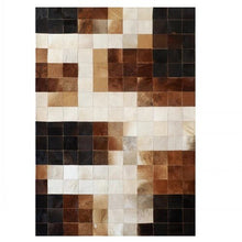 Load image into Gallery viewer, Geo metrics Classic Leather Skin Design Area Rugs